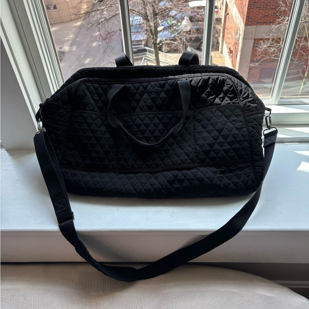 Vera Bradley Black Quilted weekender Women's Bag